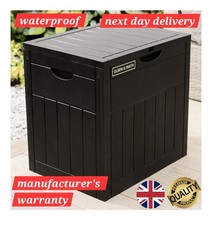 126L Capacity Outdoor Garden Plastic Storage Box Small Balcony Furniture - Lo...