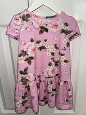 Monnalisa pink floral dress - monnalisa,
