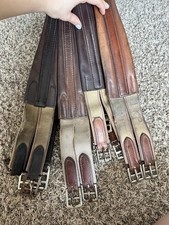 Leather English Girth Lot Set
