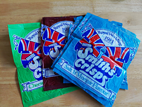 Smiths crisps vintage wrappers - vintage,