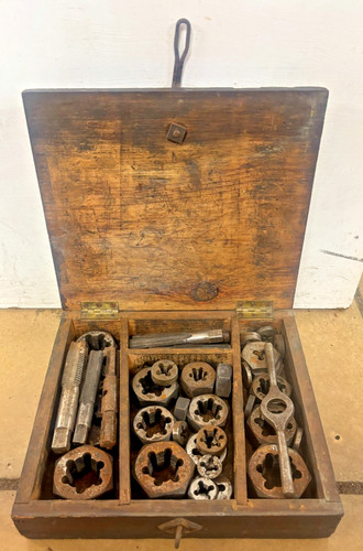 Vintage tap die set - tap, &