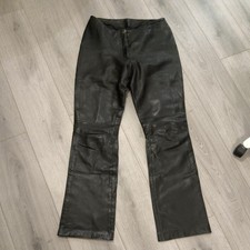 Black Genuine Real Leather