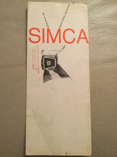 Simca car brochure 1960 - 1960,