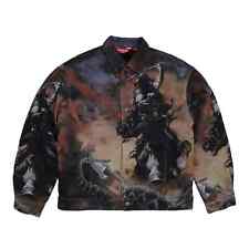 Supreme Frank Frazetta Faux Shearling Lined Trucker Jacket Multi