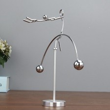Metal Balancing Pendulum 2-People Dancing Innovative Stress Relief Toy Office