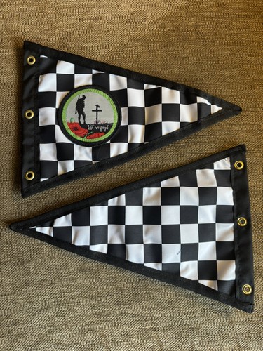 Black and white chequered