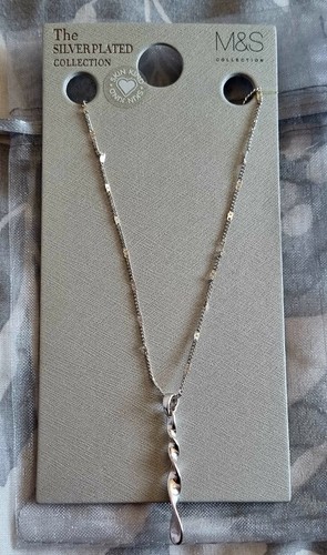 Silver plated twist - m&s,