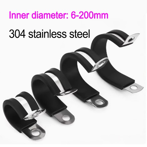 Rubber lined clips cable - clips,