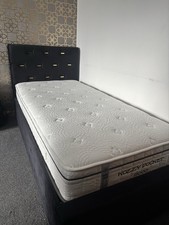 Black Framed Single Bed with