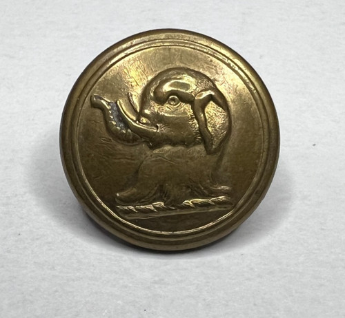 Antique livery button - button, elephant