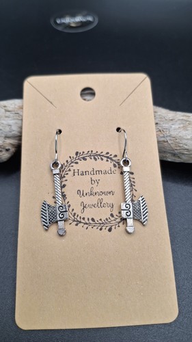 Viking axe earrings - , stainless