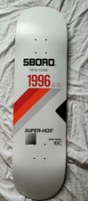5 Boro VHS Jeremy Murray Skateboard Deck White 8"