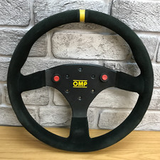 Genuine OMP ALU S black suede 320mm steering wheel. Dated 2012. Race, rally.  8B