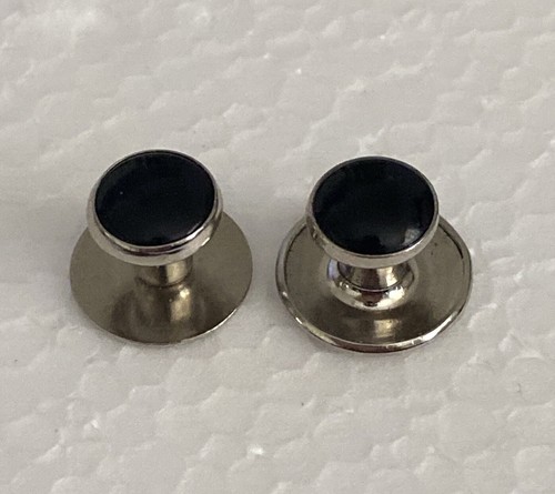 Black acrylic silver tone - black,