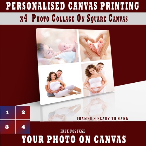 Customised photo canvas - customised,