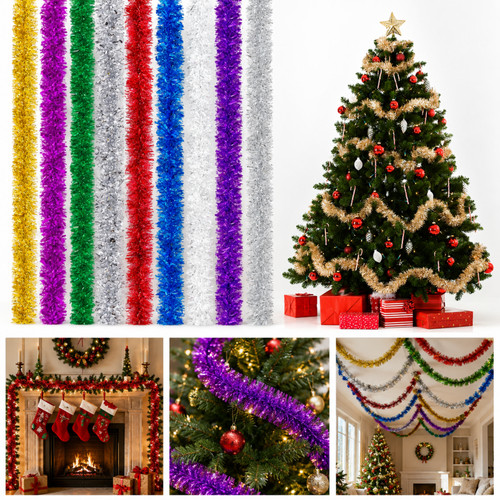 Shiny tinsel garland - garland, 1.8m