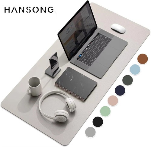 Leather desk mat - desk, 600x300mm