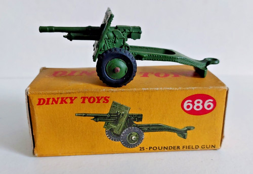 Dinky 686 pounder field gun - 686,