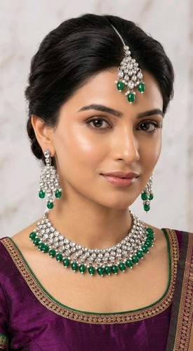 Green silver indian bollywood - silver,