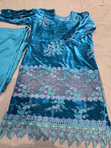 Women blue velvet - women’s,