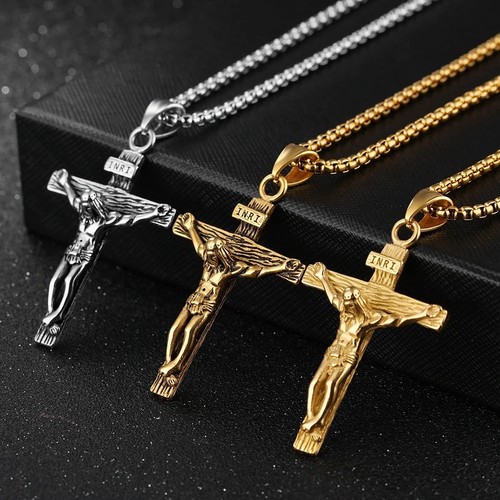 Men stainless steel jesus - men,