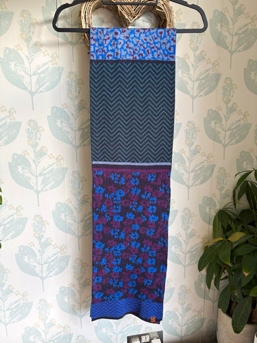 Moshulu wool blend scarf blue - wool,