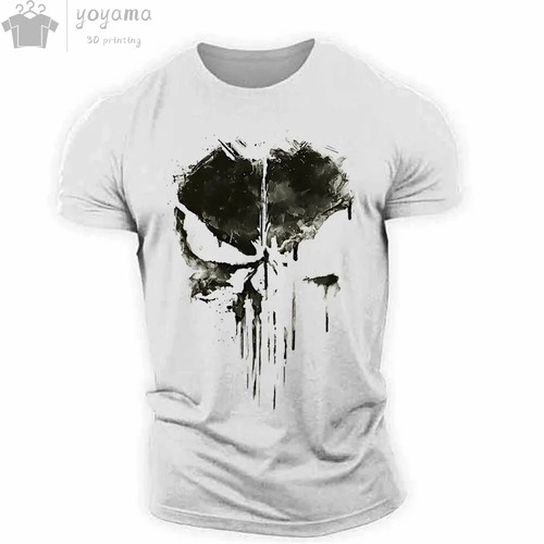 Men skull punisher shirt - punisher, t-shirt