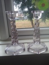 Art Deco Pair of Lilac Tinted