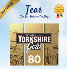 NEW UK Yorkshire Gold Tea - 1 Box 80 x Teabags - Taylors of Harrogate - FAST P&P