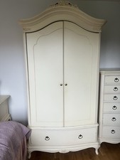 Stunning Willis And Gambier Double Wardrobe Ivory Princess Bedroom Chic Storage