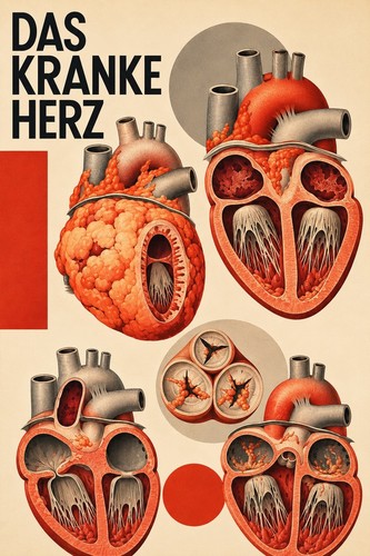 Anatomical heart poster - anatomical,