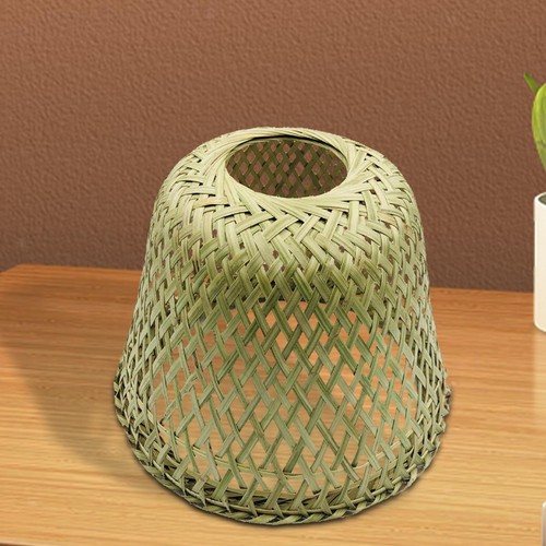 Bamboo light shade handwoven - light,