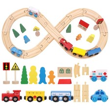 Wooden Train Set for Boy