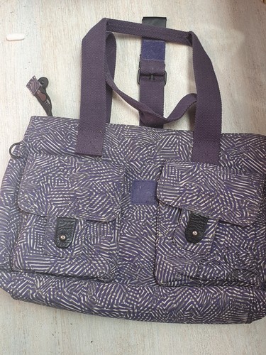 Kipling purple patterned large - purple,