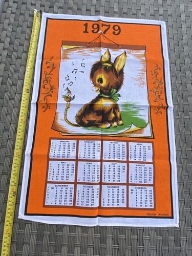Vintage 1979 calendar - 1979, tea