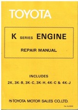 TOYOTA STARLET Mk1&2 COROLLA Mk2&3 1.0 1.2 1.3 PETROL 66-78 ENGINE REPAIR MANUAL