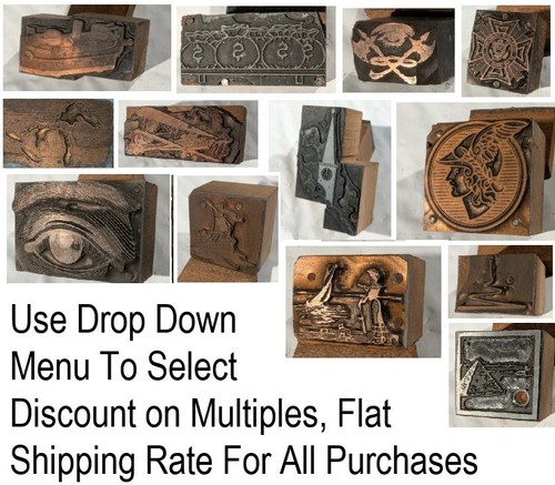 Antique 1920s print block - antique,