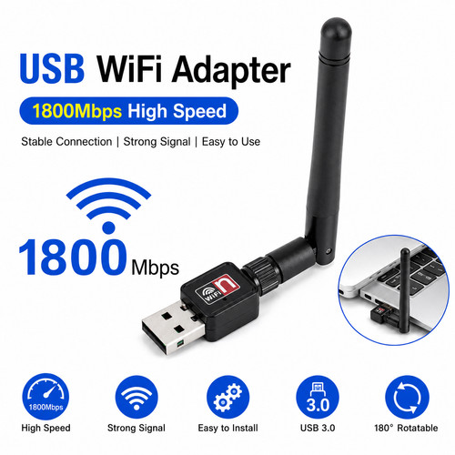 1800mbps usb wifi adapter band - 1800mbps,