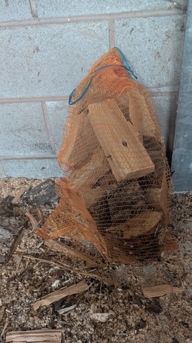 Split seasoned firewood - seasoned.,