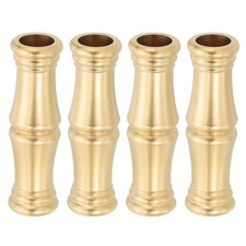 Lamp Solid Brass Spindle,4Pcs Turned Brass Spindle Slips Lamp Finial,15.5 x 54mm