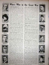 Old Vintage Print 1917 Ww1