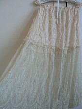 Antique Petticoat Silk Lace