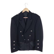 Men's Black 100% Wool Prince