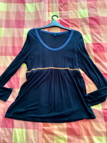 Boden navy empire line tunic - navy,