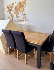 Oak Furniture Land Extendable Dining Table with 6 Chairs