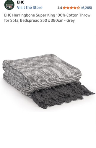 Herringbone cotton throws - throws, for