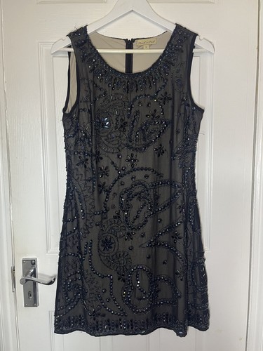 Frock frill beaded mini - &,