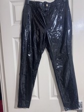 River island vinyl trausers - river,
