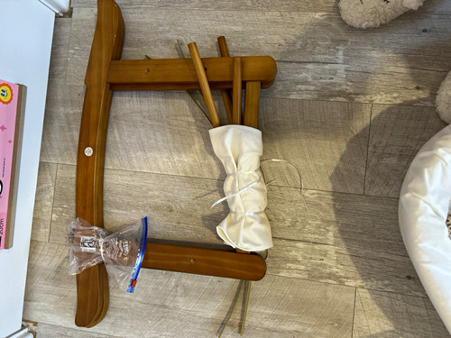 Baby moses basket - oval, teddy