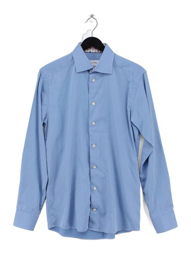 Eton men shirt blue 100 - men's, 100%